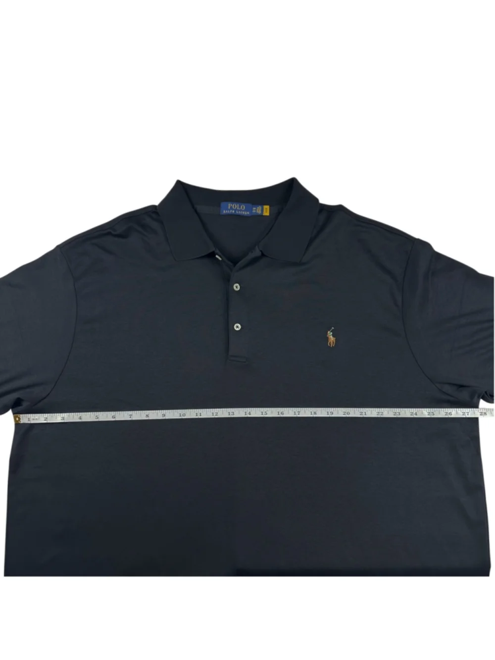 Polo Ralph Lauren Shirt Men 2XB Black Short Sleeve Cotton Classic Pony Logo Big